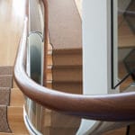 modern glass staircase & railing