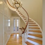 new modern wood staircase