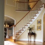 curved stair railing